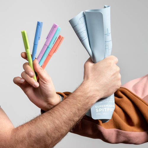 Boîte de 5 feutres pastel pointe fine SuperPetit pour silicone
