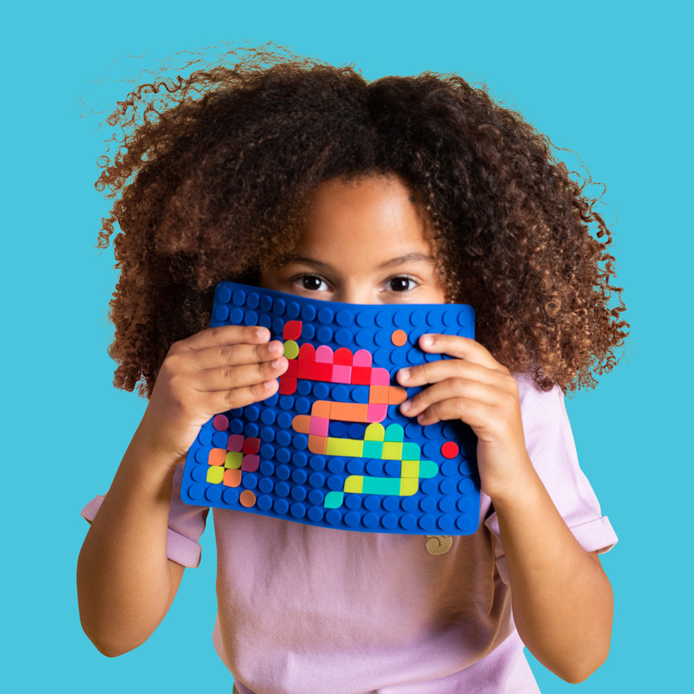 Silipop Bleu – Jeu Créatif de Mosaïques à Clipser