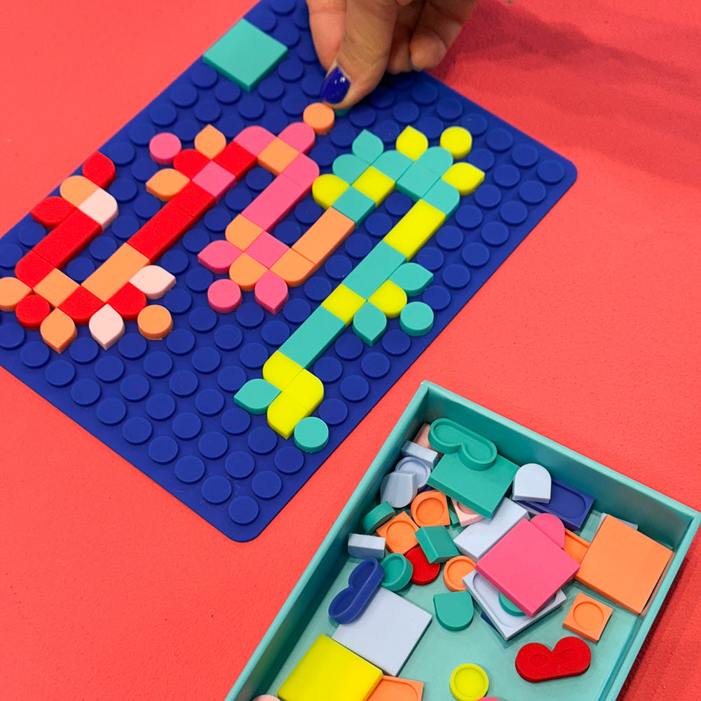 Silipop Bleu – Jeu Créatif de Mosaïques à Clipser