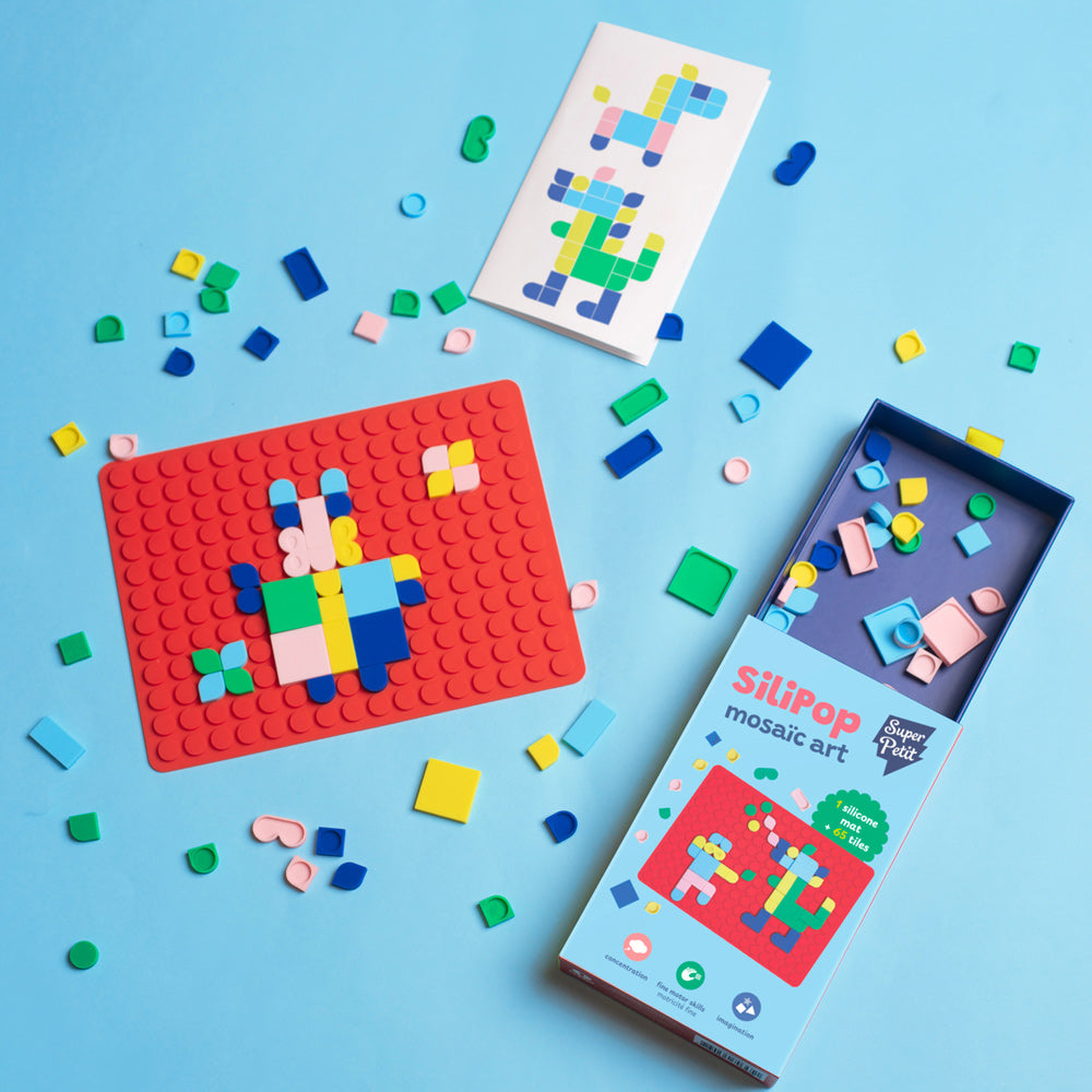 Silipop Rouge – Jeu Créatif de Mosaïques à Clipser