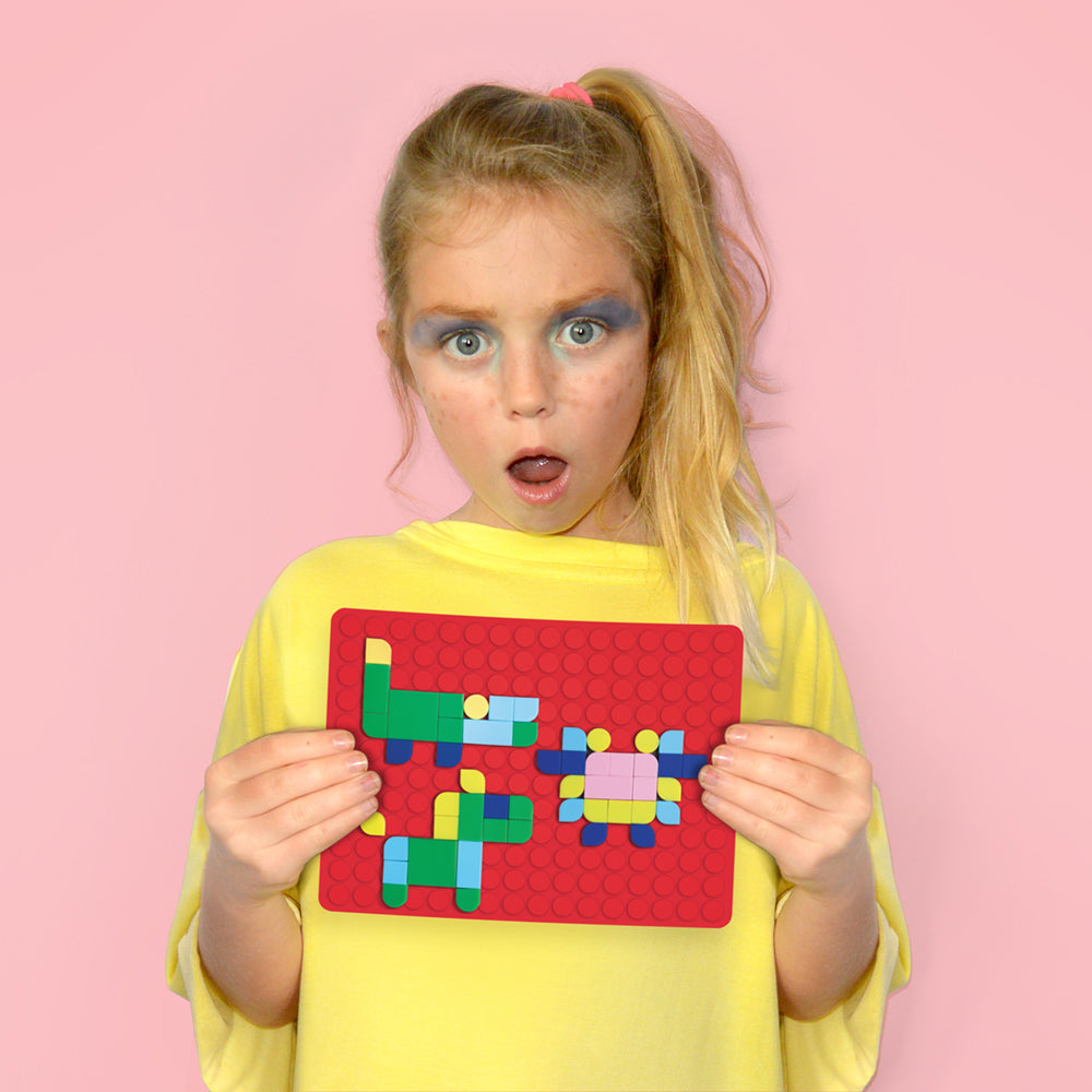 Silipop Rouge – Jeu Créatif de Mosaïques à Clipser