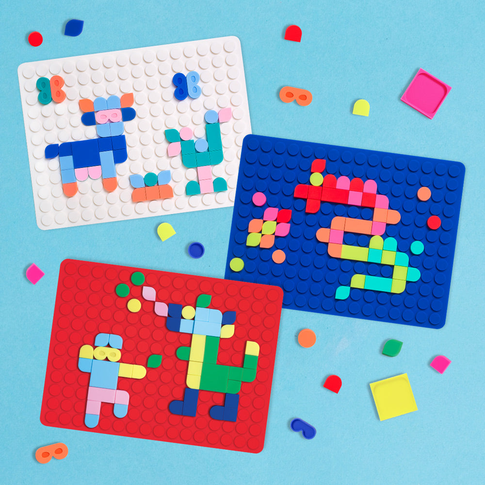 Silipop Rouge – Jeu Créatif de Mosaïques à Clipser