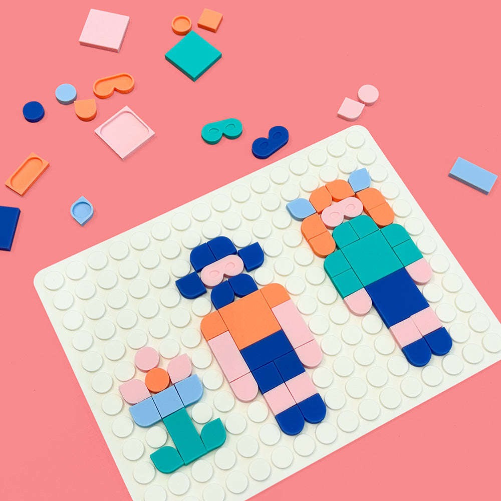 Silipop Blanc – Jeu Créatif de Mosaïques à Clipser
