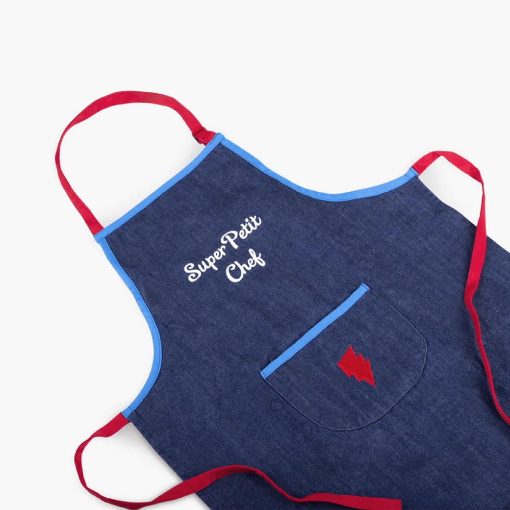 Tablier de cuisine brodé pour enfant Super Petit