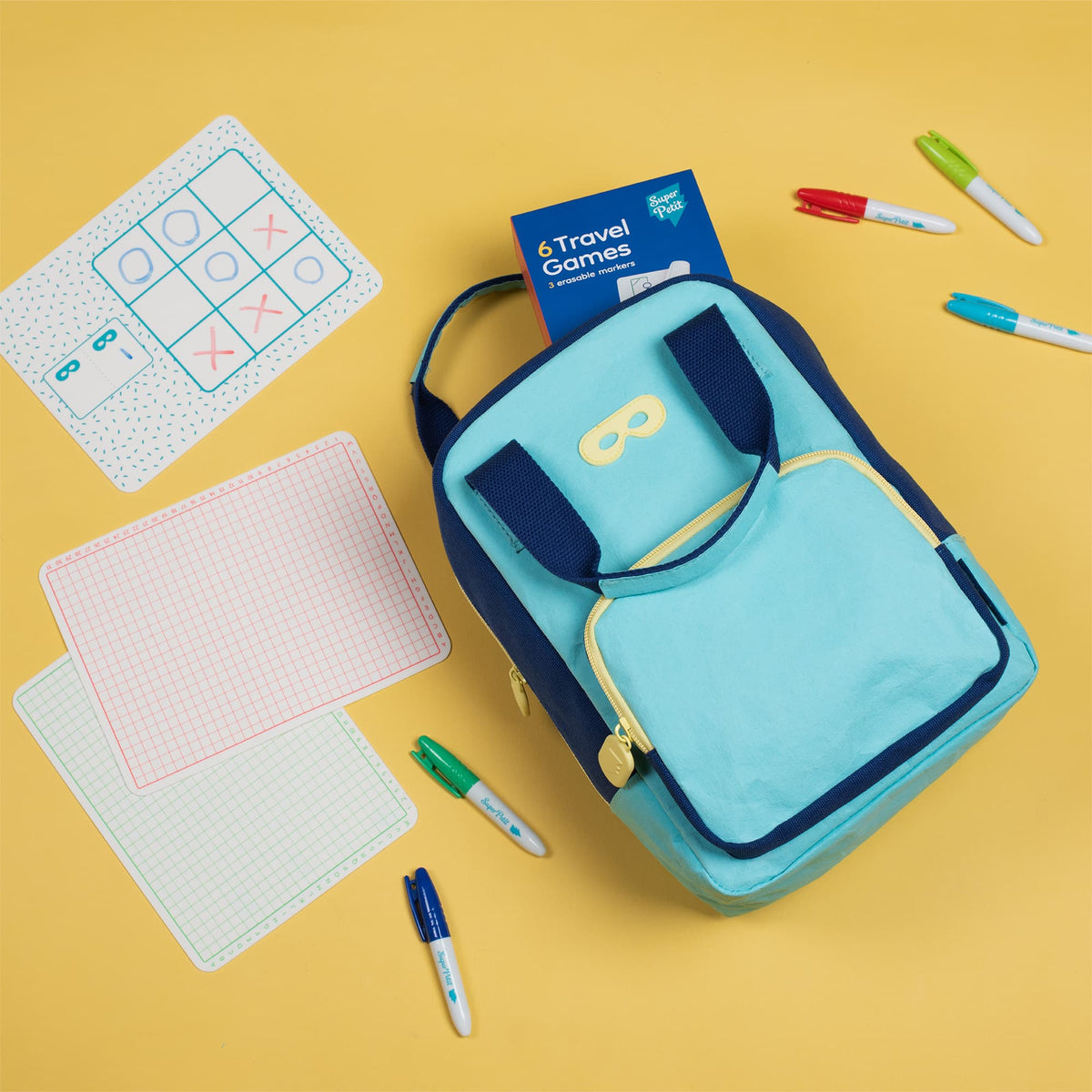 Sac à dos enfant éco-responsable Billy SuperPetit – coloris Azur