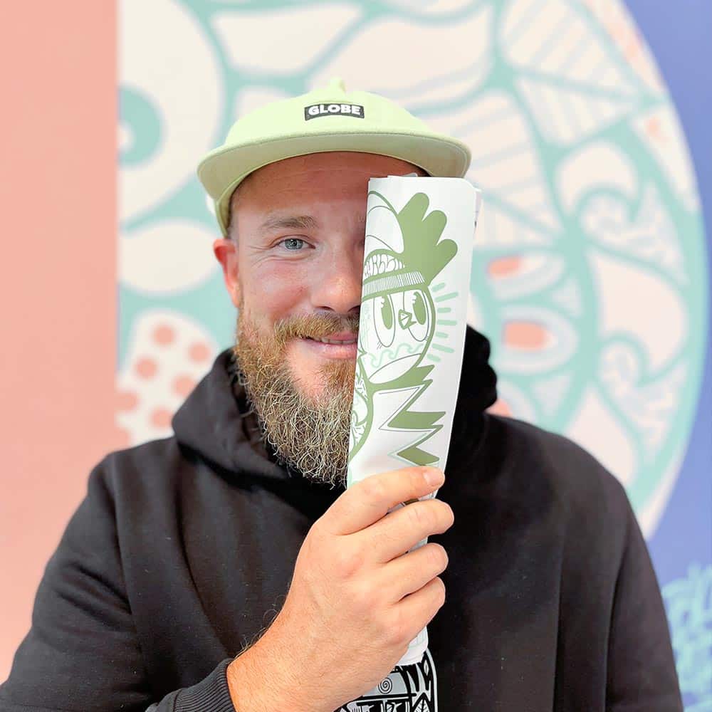 Graffiti Mat collaboration Bishopparigo x SuperPetit en silicone