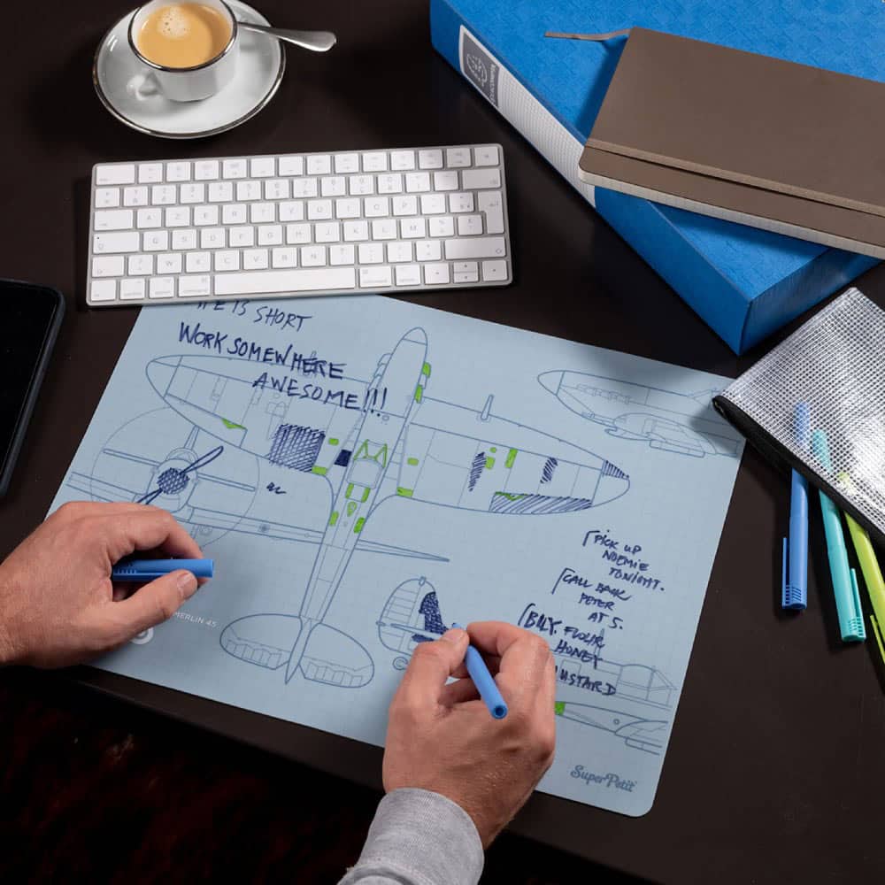Graffiti Mat Papa, sous-main en silicone réutilisable SuperPetit