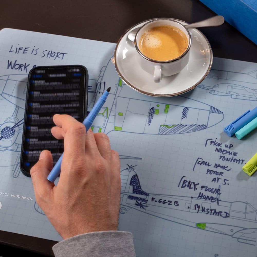 Graffiti Mat Papa, sous-main en silicone réutilisable SuperPetit