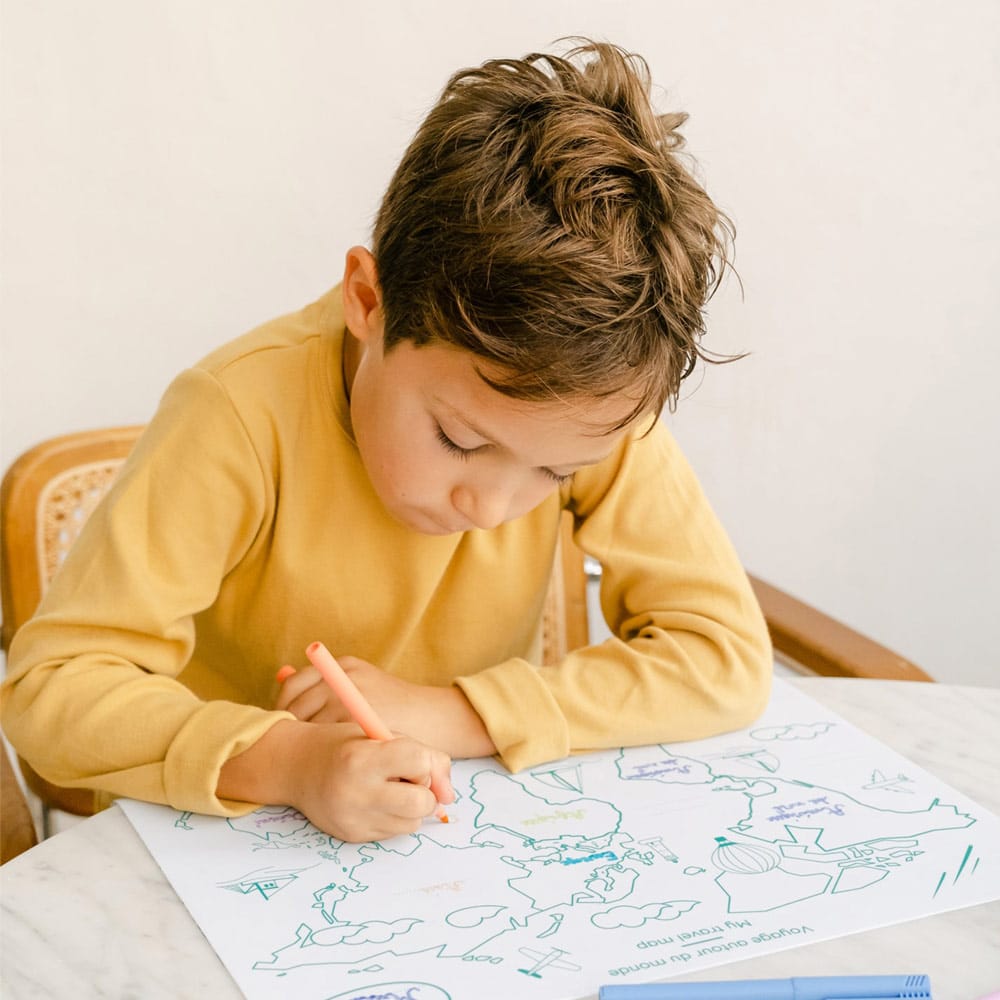 Planisphère éducatif réversible en silicone SuperPetit