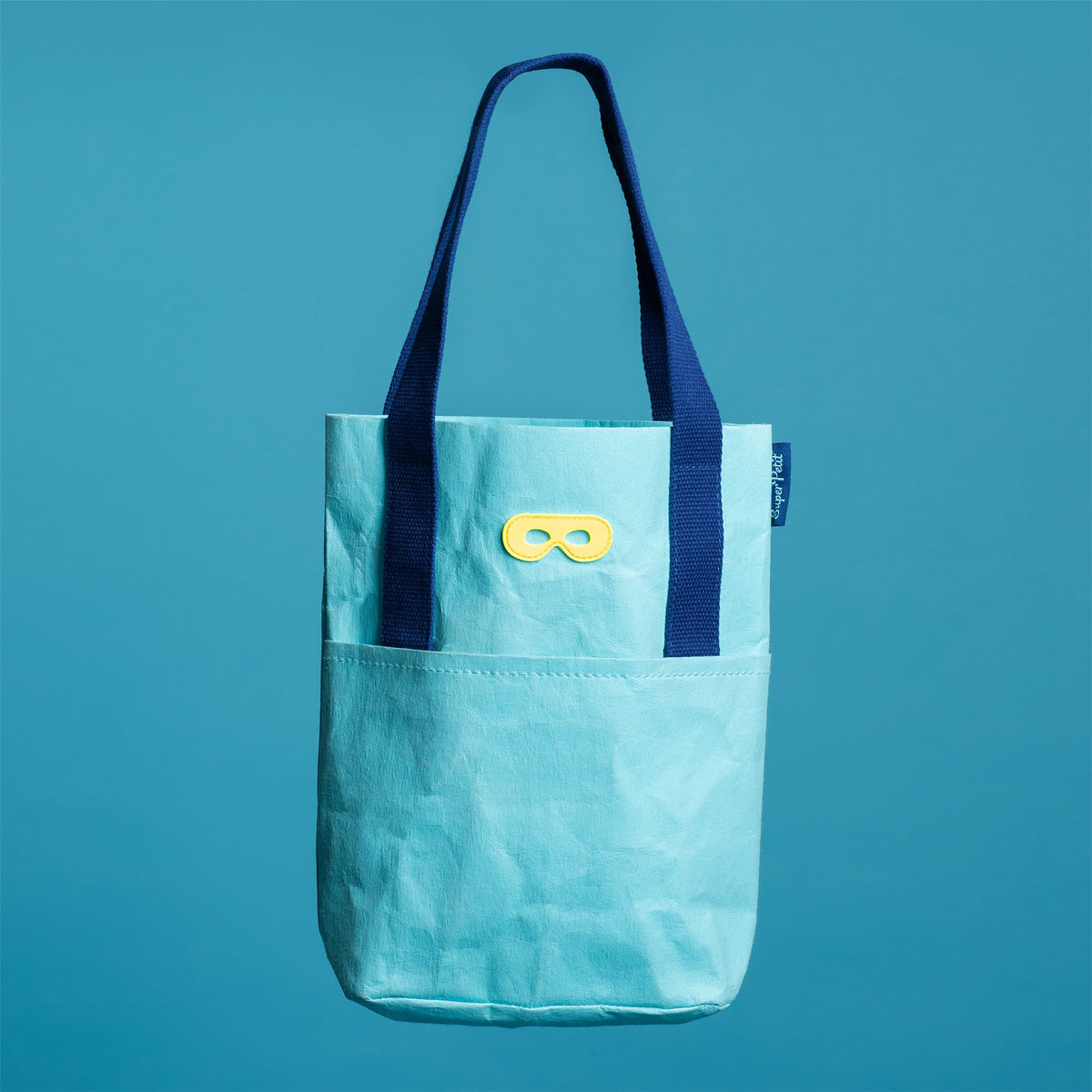 Tote bag enfant éco-responsable Pepito SuperPetit – coloris Azur