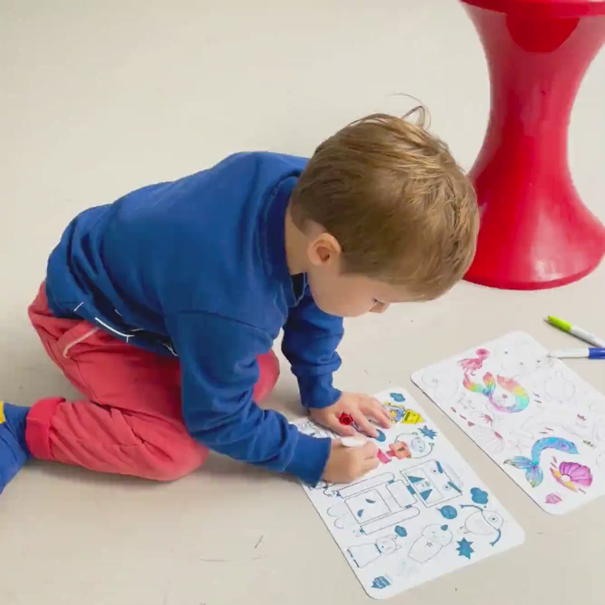 Mini Coloriage Réutilisable en Silicone – Les Dinosaures