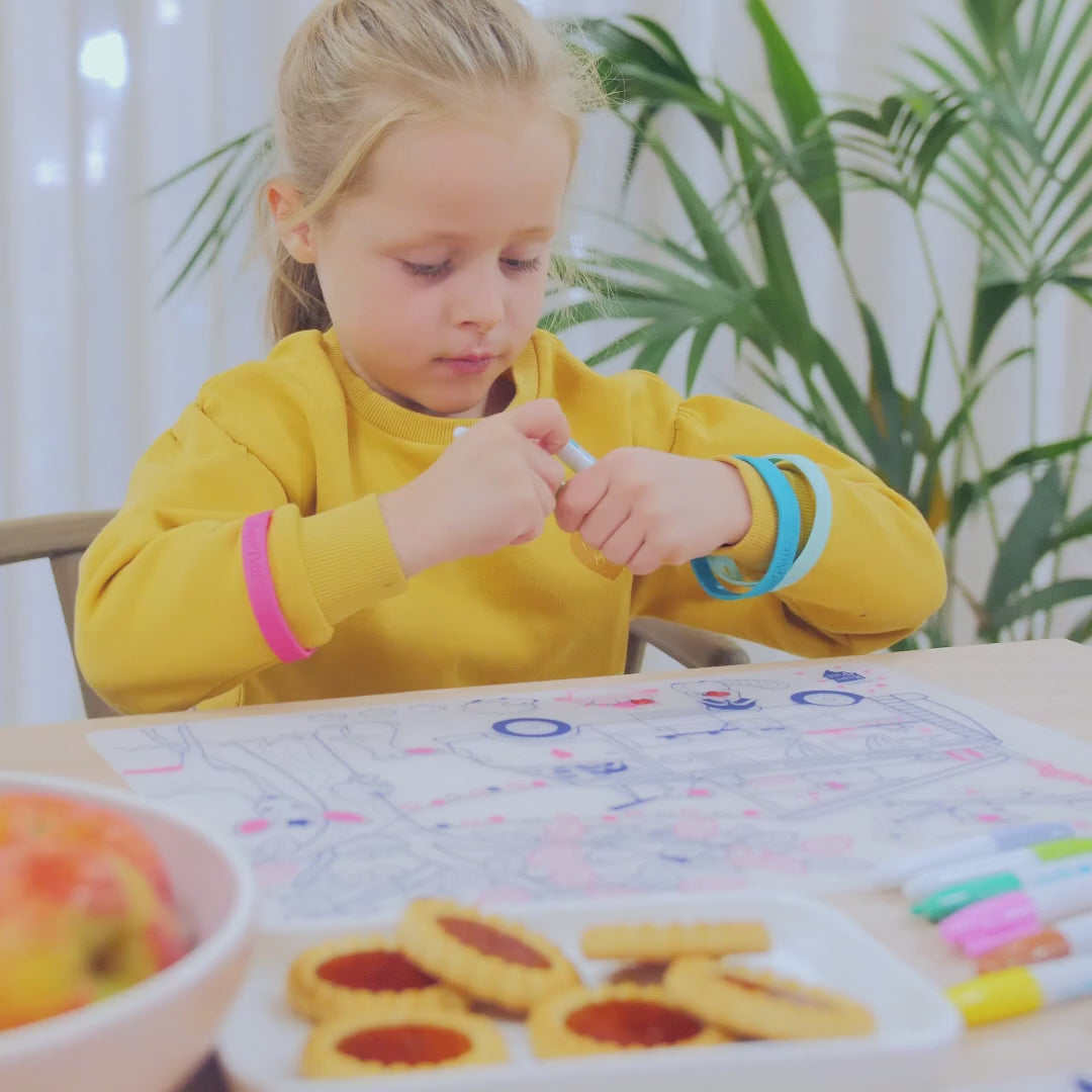 Set de Table à Colorier Silicone – Dans l'Espace