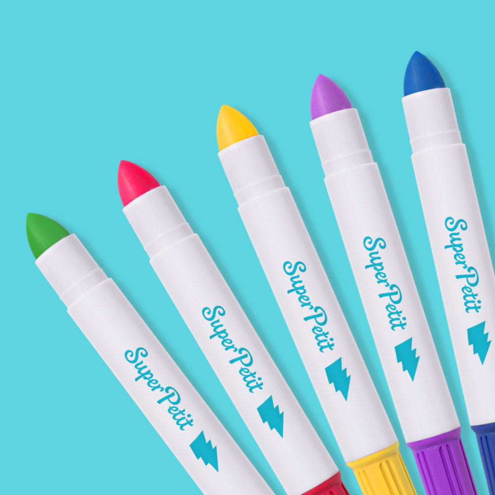 5 Crayons de Cire Twistables pour Vitres et Miroirs