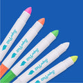5 Crayons de Cire Twistables Fluo pour Vitres et Miroirs