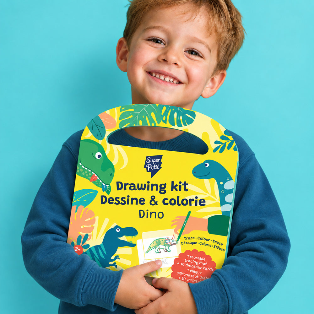 Drawing kit - Mallette créative dino