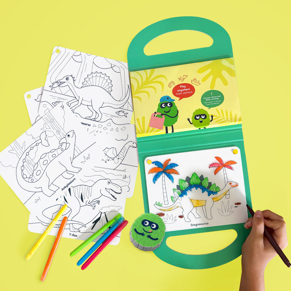 Drawing kit - Mallette créative dino