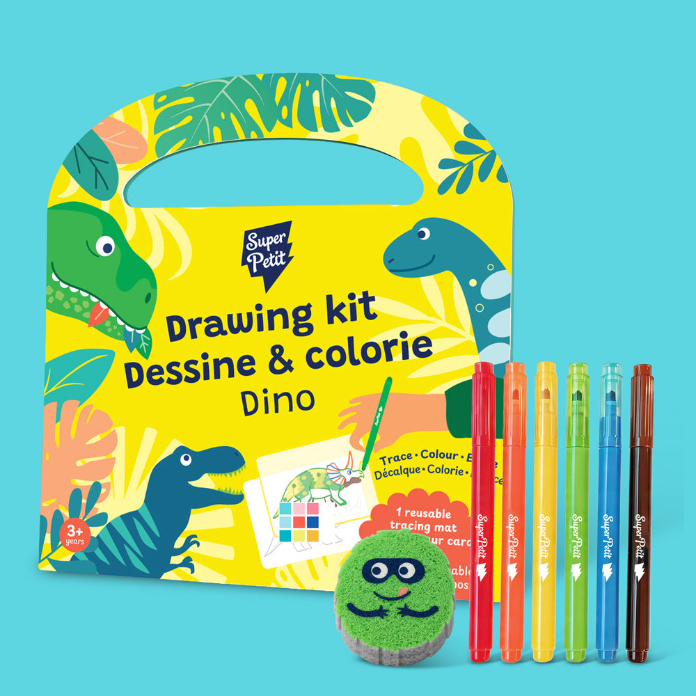 Drawing kit - Mallette créative dino