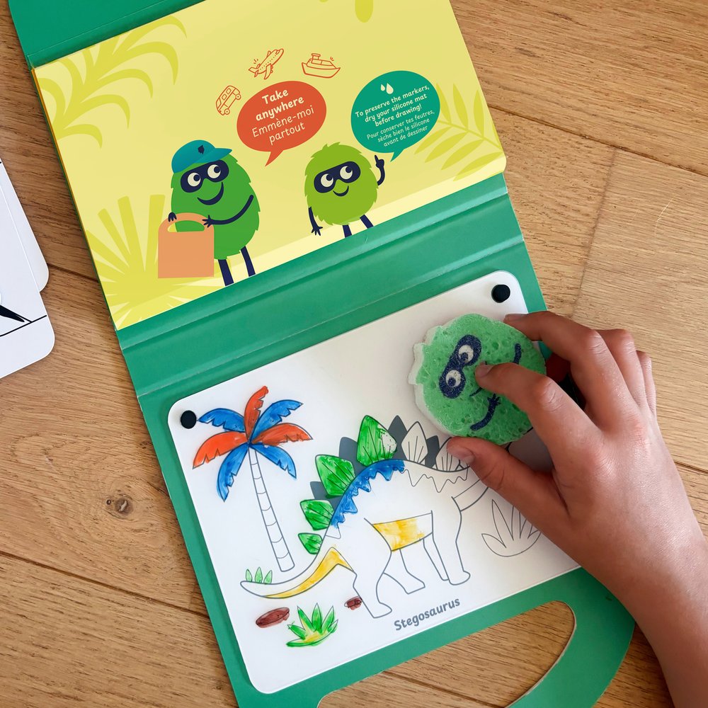 Drawing kit - Mallette créative dino