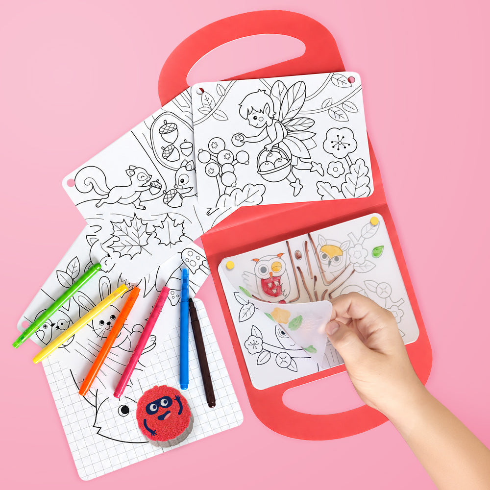 Drawing kit - Mallette créative Forêt enchantée