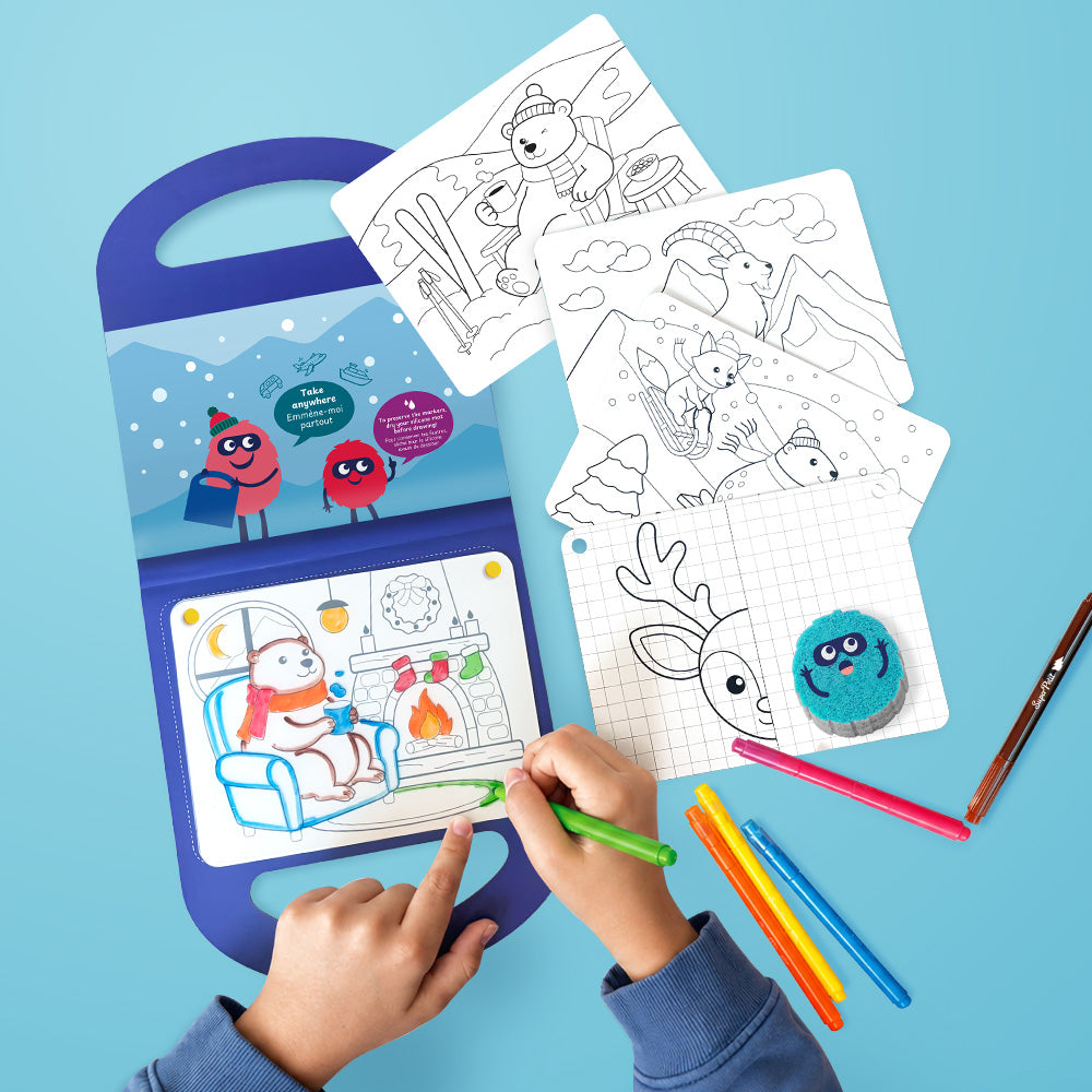 Drawing kit - Mallette créative Snow Fun