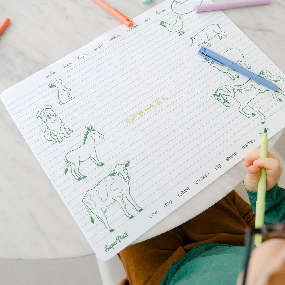 Coloriage Éducatif en Silicone – Les Animaux de la Ferme