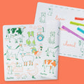Coloriage éducatif en silicone SuperPetit – Les Animaux de la Ferme