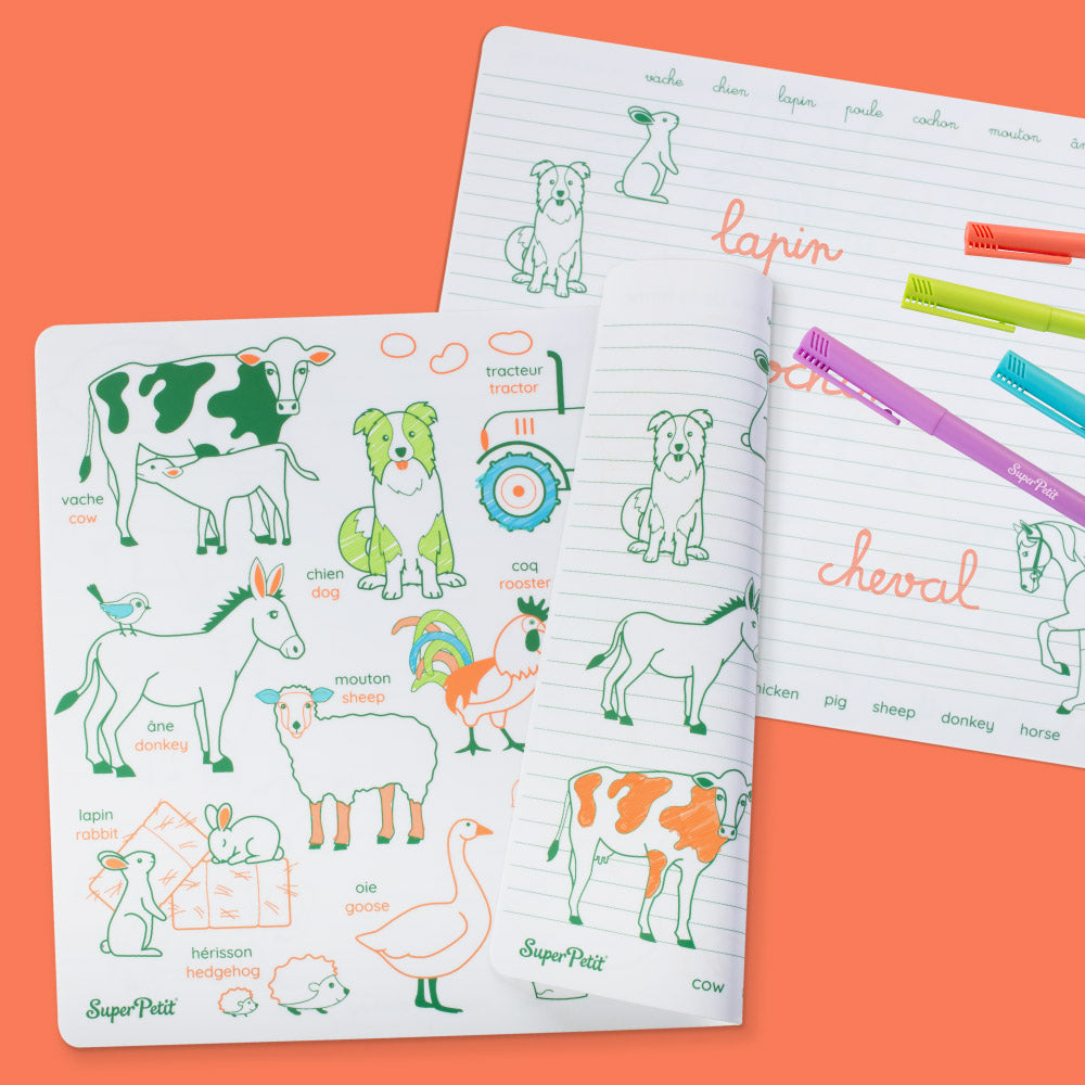 Coloriage Éducatif en Silicone – Les Animaux de la Ferme
