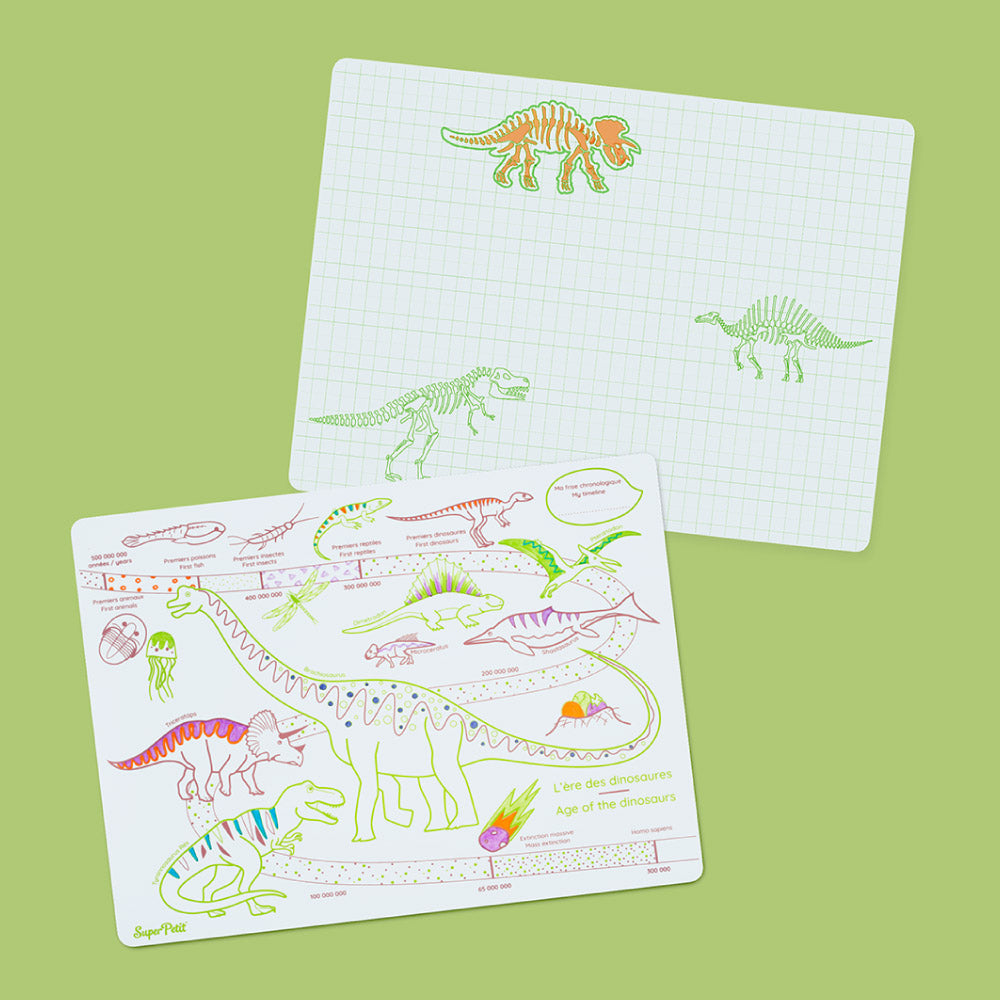 Coloriage Éducatif en Silicone – L'Ère des Dinosaures