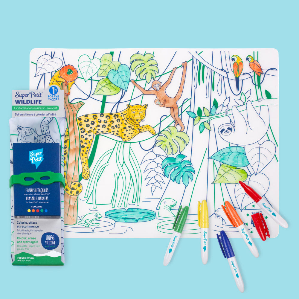 Set de Table à Colorier Silicone – Amazonie