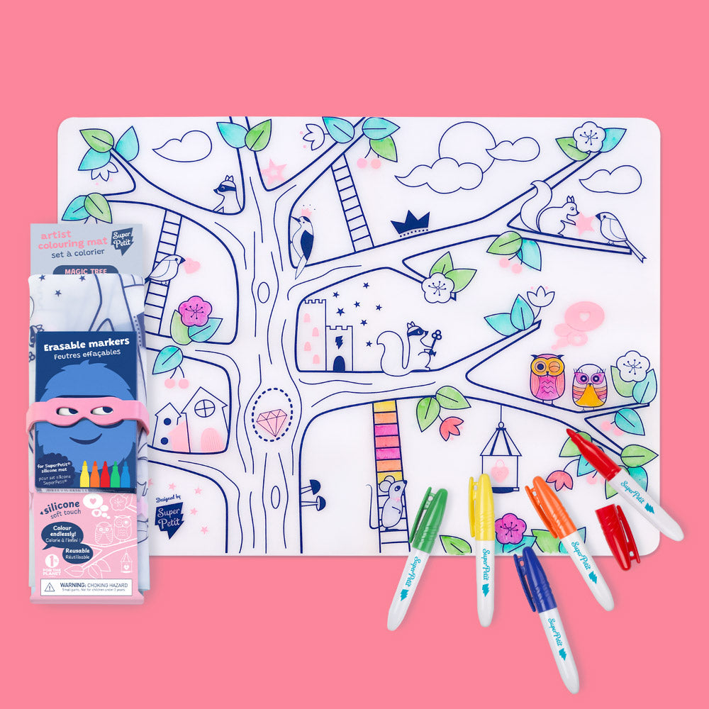 Set de Table à Colorier Silicone – Arbre Magique
