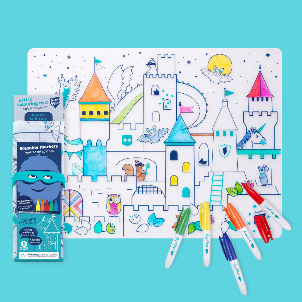Set de Table à Colorier Silicone – Château Fort