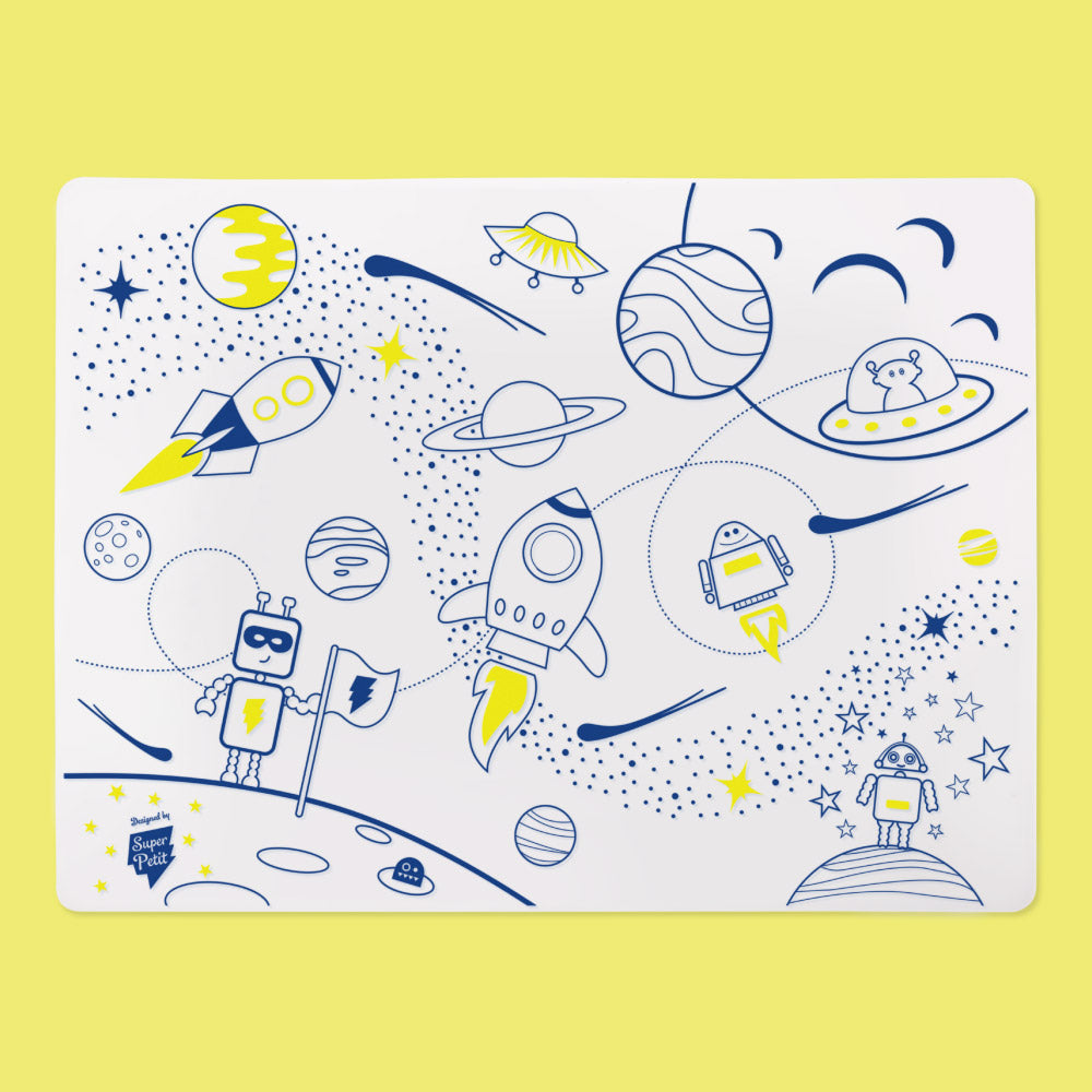 Set de Table à Colorier Silicone – Dans l'Espace
