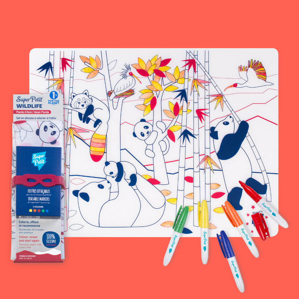 Set de Table à Colorier Silicone – Panda