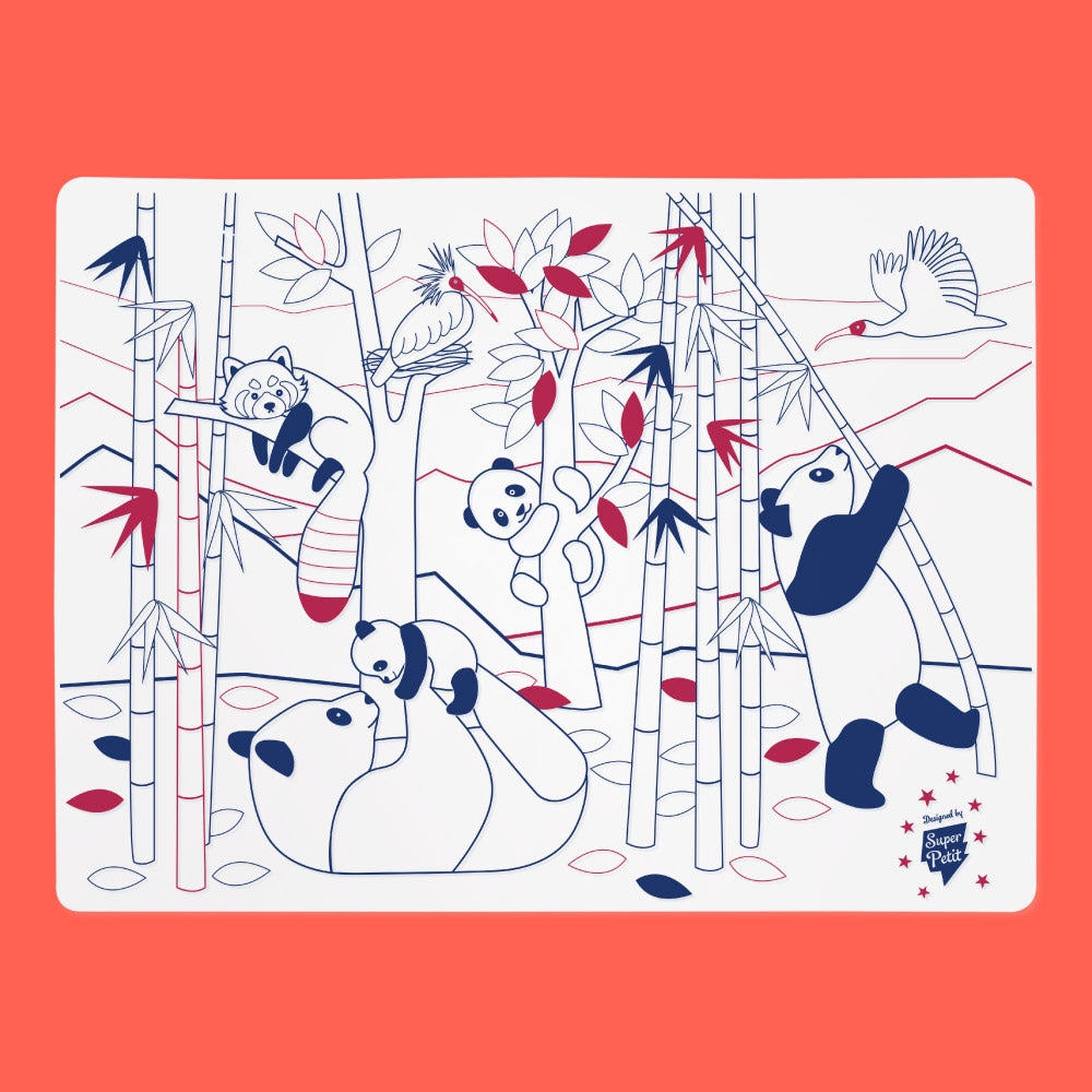Set de Table à Colorier Silicone – Panda