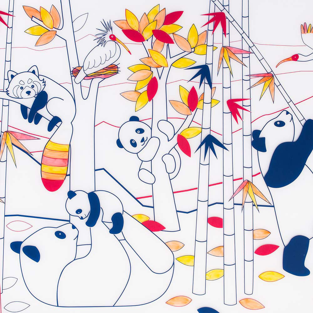 Set de Table à Colorier Silicone – Panda