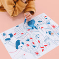 Set de Table à Colorier Silicone – Panda