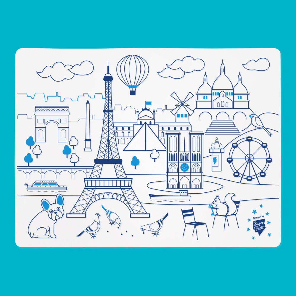 Set de Table à Colorier Silicone – Paris