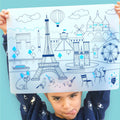 Set de Table à Colorier Silicone – Paris