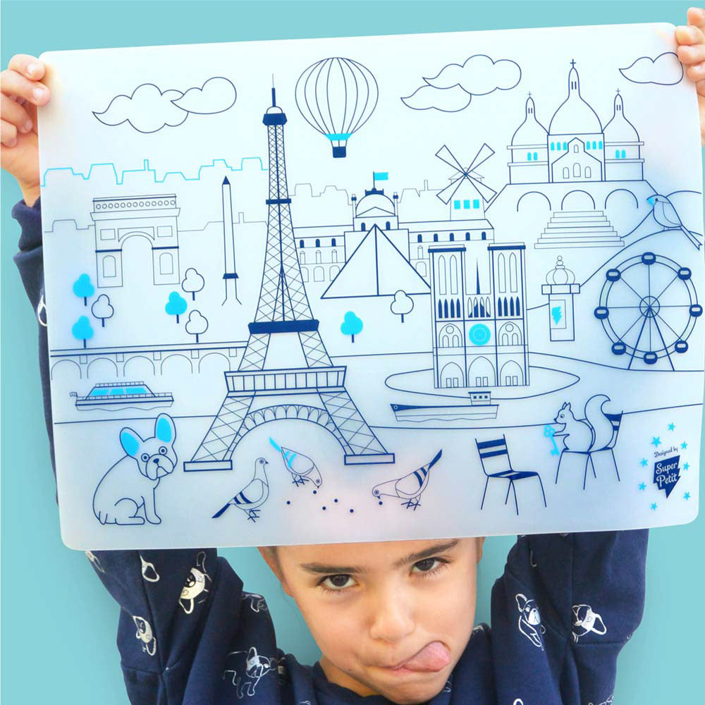 Set de Table à Colorier Silicone – Paris