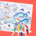 Set de Table à Colorier Silicone – Surf Party
