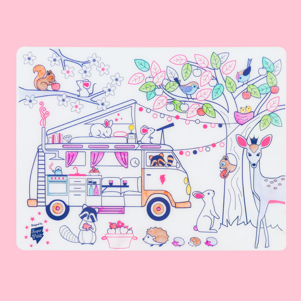 Set de Table à Colorier Silicone – Dream Van