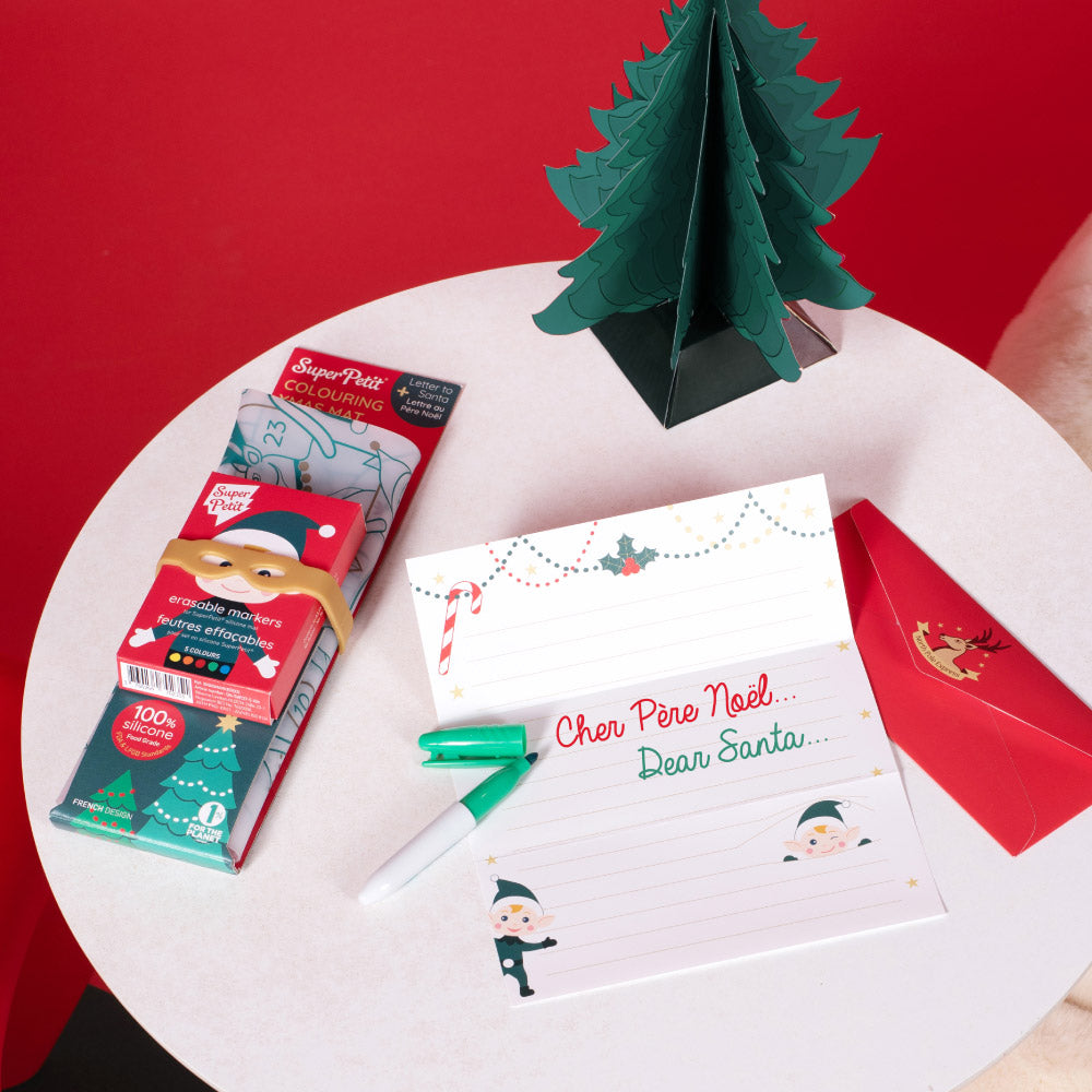 Calendrier de l'Avent Réutilisable en Silicone + Lettre au Père Noël