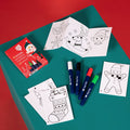 Boîte de 4 feutres pour vitres SuperPetit avec motifs de Noël à reproduire